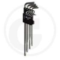 GRANIT BLACK EDITION Zestaw kluczy imbusowych; TX, 9 el. 7301653 - Sklep PoltechParts