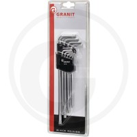 GRANIT BLACK EDITION Zestaw kluczy imbusowych; TX, 9 el. 7301653 - Sklep PoltechParts