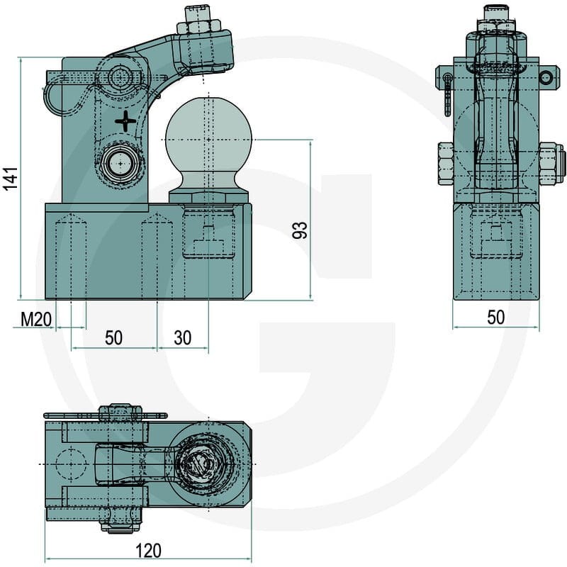 Scharmüller Nośnik kulowy kpl. 777024813052 - Sklep PoltechParts