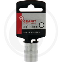 GRANIT BLACK EDITION 3/8" Nasadka sześciokątna, 15 mm 7301117 - Sklep PoltechParts