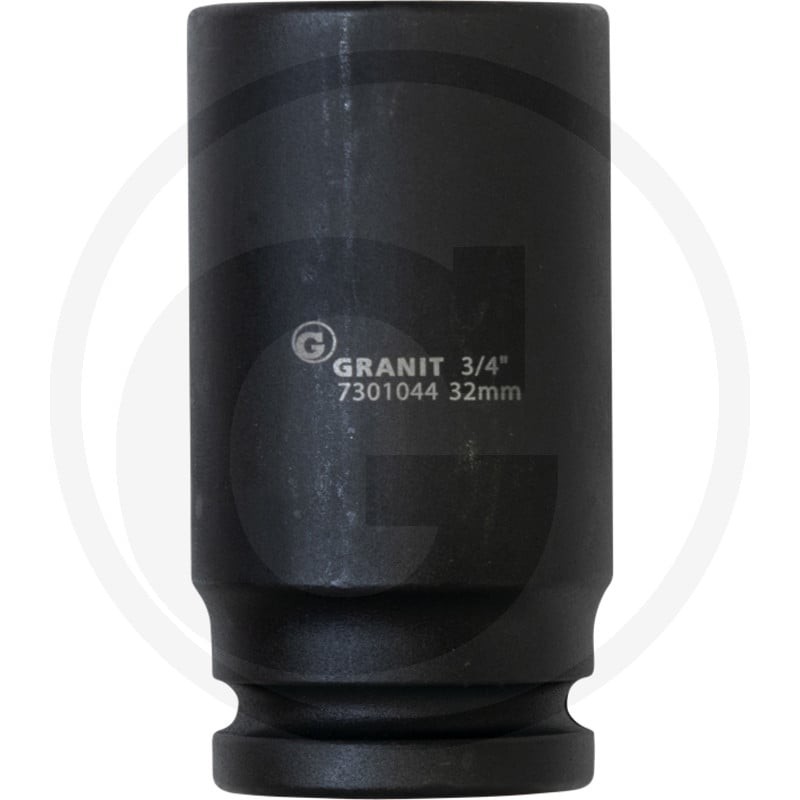 GRANIT BLACK EDITION 3/4" nasadka udarowa sześciokątna, długa, 32mm 7301044 - Sklep PoltechParts