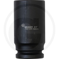 GRANIT BLACK EDITION 3/4" nasadka udarowa sześciokątna, długa, 32mm 7301044 - Sklep PoltechParts