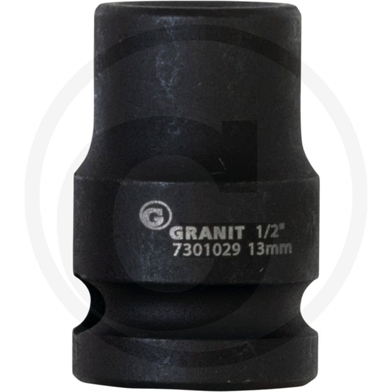 GRANIT BLACK EDITION 1/2" udarowy klucz nasadowy sześciokątny, krótki, 13mm 7301029 - Sklep PoltechParts