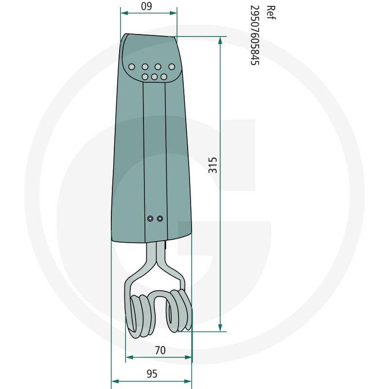 GRIMME Sprężyna powrotna 29507605845 - Sklep PoltechParts