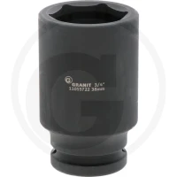 GRANIT BLACK EDITION 3/4” Nasadka udarowa sześciokątna, długa 11055722 - Sklep PoltechParts