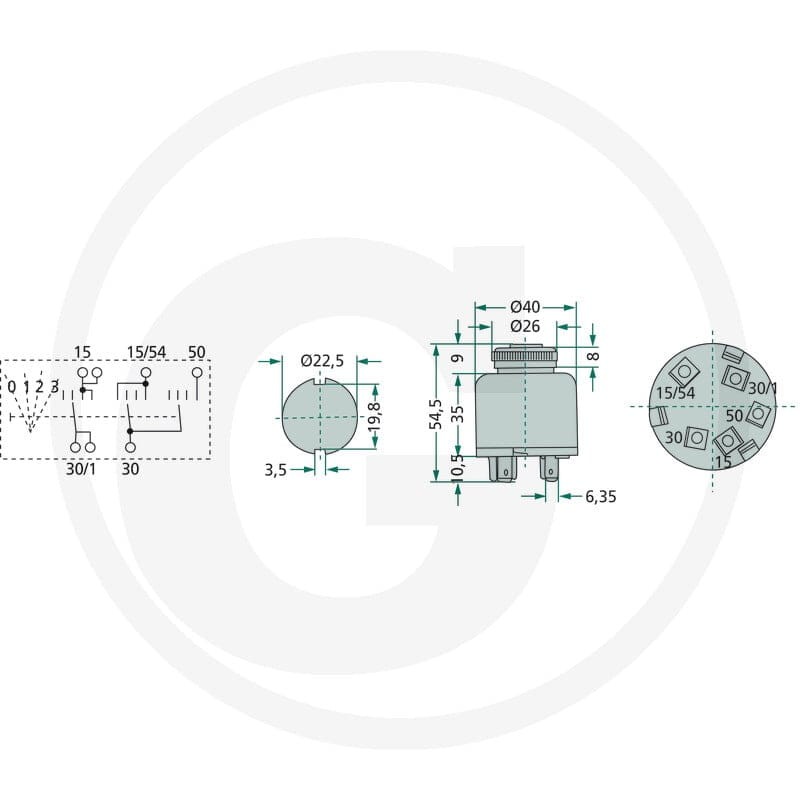 Cobo Włącznik zapłonu żarowego 22714130000 - Sklep PoltechParts