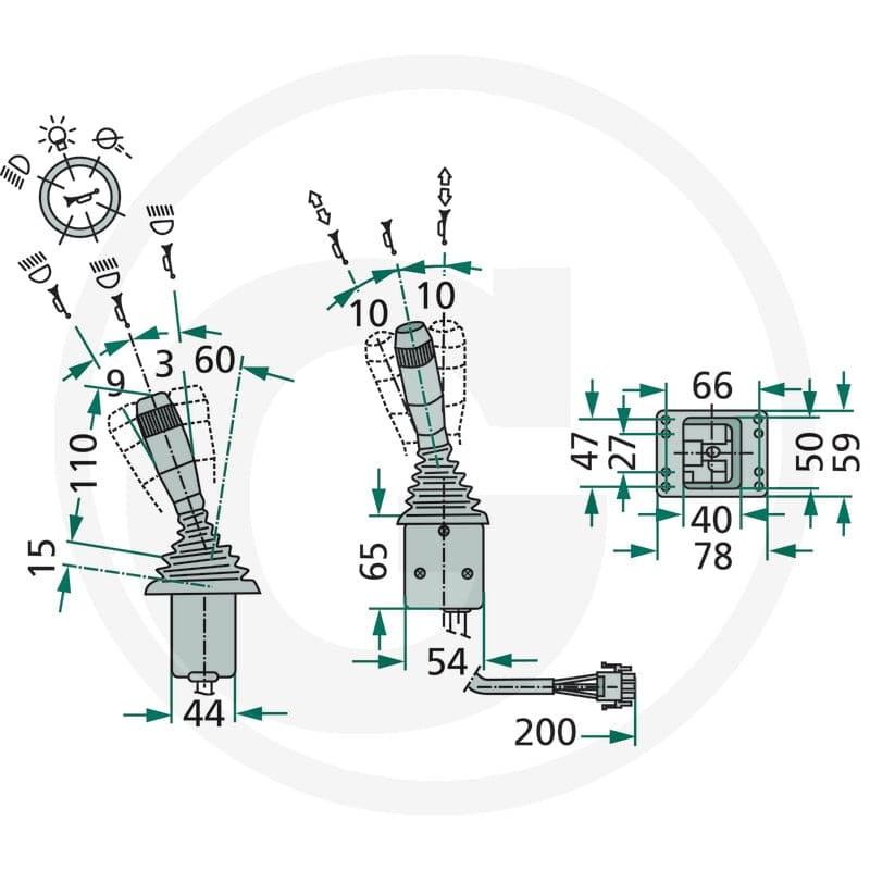 Cobo Przełącznik wielofunkcyjny 22701227000 - Sklep PoltechParts
