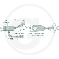 Cobo Przełącznik kierunku jazdy 22701268000 - Sklep PoltechParts