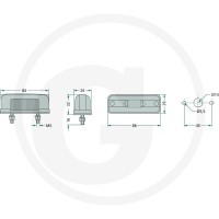 Cobo Lampa oświetlenia tablicy rejestracyjnej 22702212000 - Sklep PoltechParts