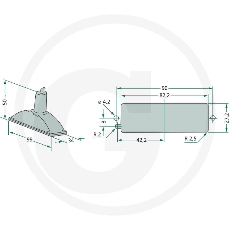 Cobo Lampa oświetlenia tablicy rejestracyjnej 22702508000 - Sklep PoltechParts