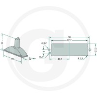Cobo Lampa oświetlenia tablicy rejestracyjnej 22702508000 - Sklep PoltechParts
