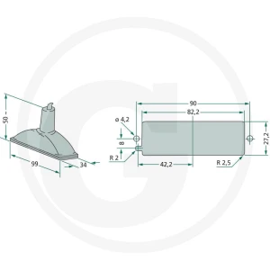 Cobo Lampa oświetlenia tablicy rejestracyjnej 22702508000