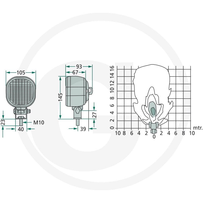 Cobo Reflektor roboczy 22705477000 - Sklep PoltechParts