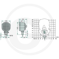 Cobo Reflektor roboczy 22705477000 - Sklep PoltechParts