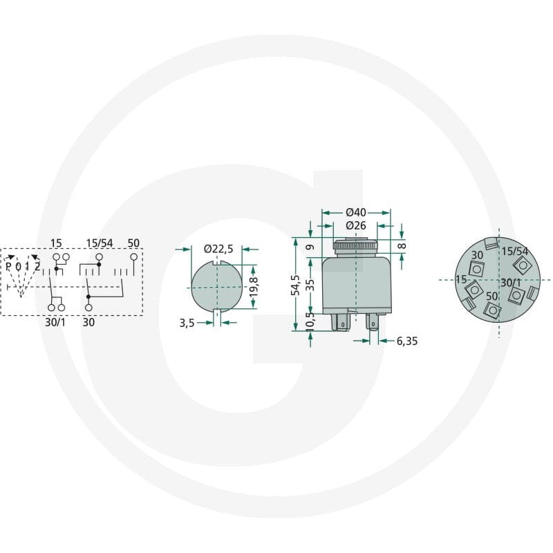 Cobo Włącznik zapłonu żarowego 22714120000 - Sklep PoltechParts