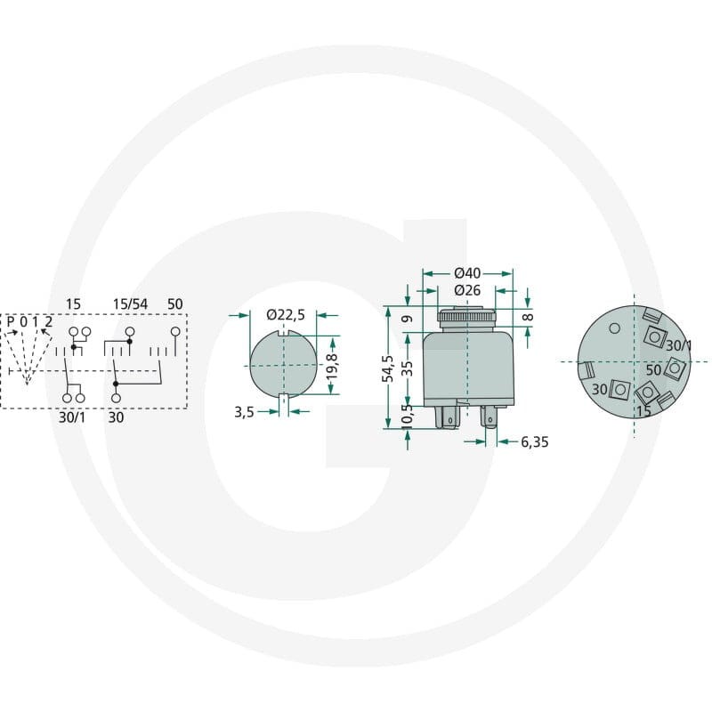 Cobo Włącznik zapłonu 22714158000 - Sklep PoltechParts