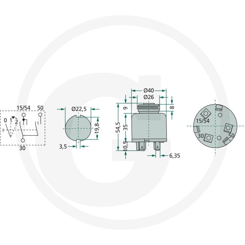 Cobo Włącznik zapłonu 22714160000 - Sklep PoltechParts