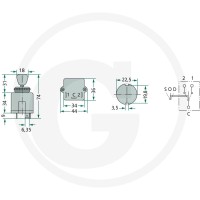 Cobo Włącznik kierunkowskazów 22715111000 - Sklep PoltechParts