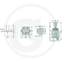 Cobo Włącznik kierunkowskazów 22715115000 - Sklep PoltechParts