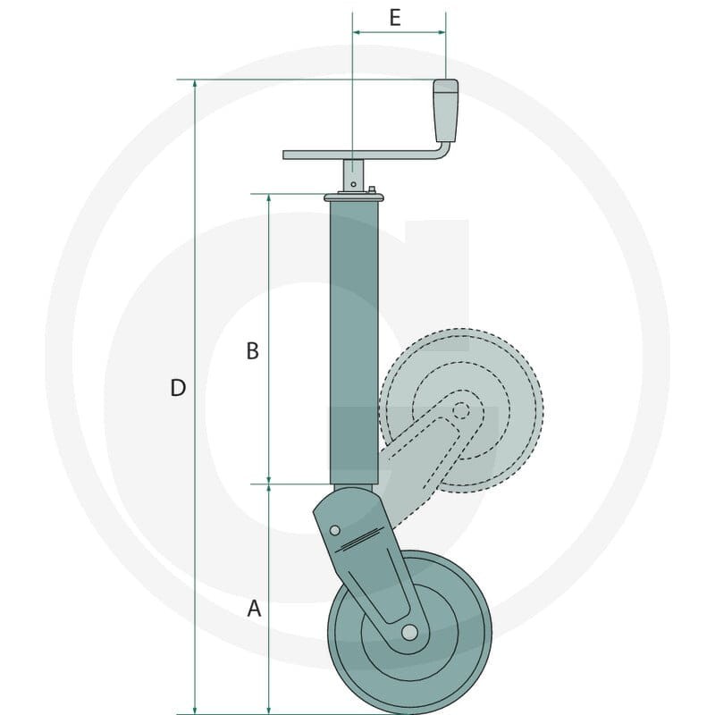 SIMOL Koło podporowe 220S167 - Sklep PoltechParts