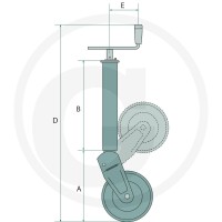 SIMOL Koło podporowe 220S167 - Sklep PoltechParts