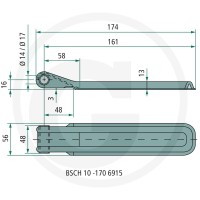 GRANIT Zawias 22010381 - Sklep PoltechParts