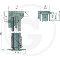GRANIT Stopka podporowa hydrauliczna 220890014 - Sklep PoltechParts