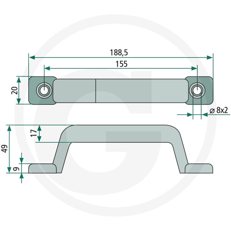 GRANIT Uchwyt kabłąkowy 22000149 - Sklep PoltechParts