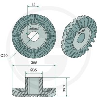 SIMOL Koło zębate 2209900037 - Sklep PoltechParts