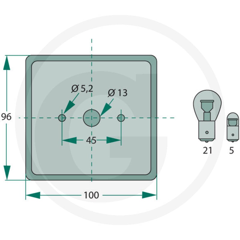 GRANIT Lampa pozycyjna-kierunkowskaz 207BP96 - Sklep PoltechParts