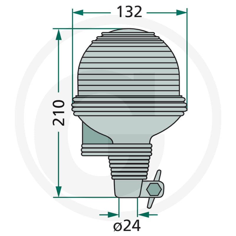 GRANIT Lampa ostrzegawcza H1 „VEGA LINE” 207GF81011 - Sklep PoltechParts