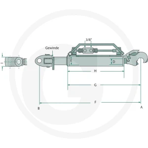 GRANIT Łącznik górny hydrauliczny 20010649G