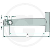GRANIT Sworzeń łącznika górnego 20012835 - Sklep PoltechParts