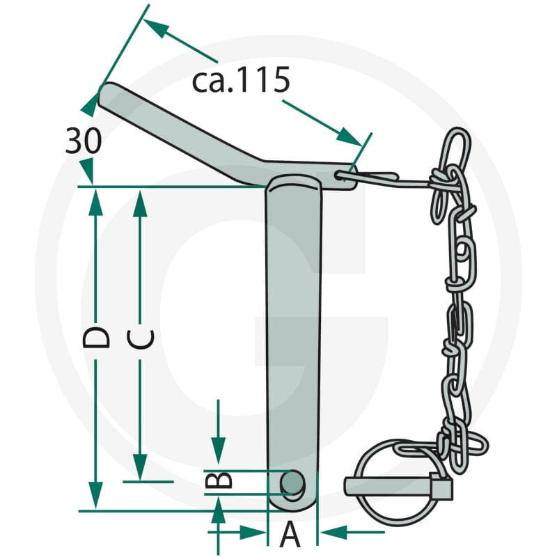 GRANIT Sworzeń łącznika górnego 20012856 - Sklep PoltechParts