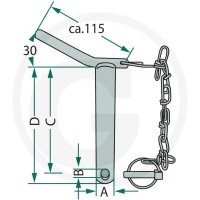 GRANIT Sworzeń łącznika górnego 20012856 - Sklep PoltechParts