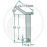 GRANIT Sworzeń łącznika dolnego 200129102 - Sklep PoltechParts