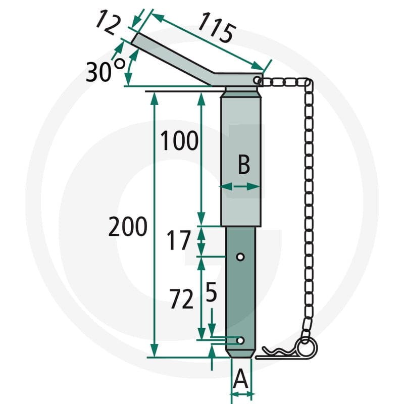 GRANIT Sworzeń łącznika dolnego 20012928 - Sklep PoltechParts