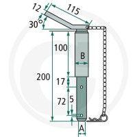 GRANIT Sworzeń łącznika dolnego 20012928 - Sklep PoltechParts