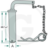 GRANIT Sworzeń łączący 20013124 - Sklep PoltechParts