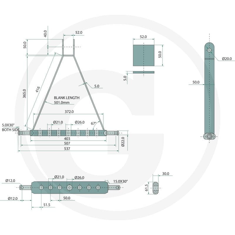 GRANIT Belka polowa 20020502 - Sklep PoltechParts