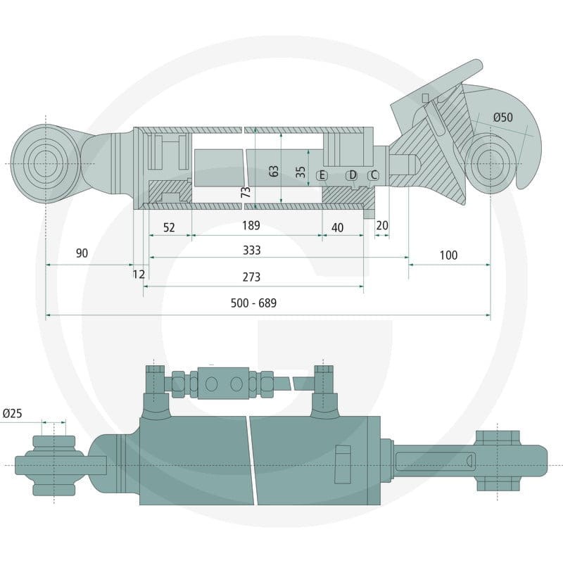 GRANIT Łącznik górny hydrauliczny 20000218 - Sklep PoltechParts