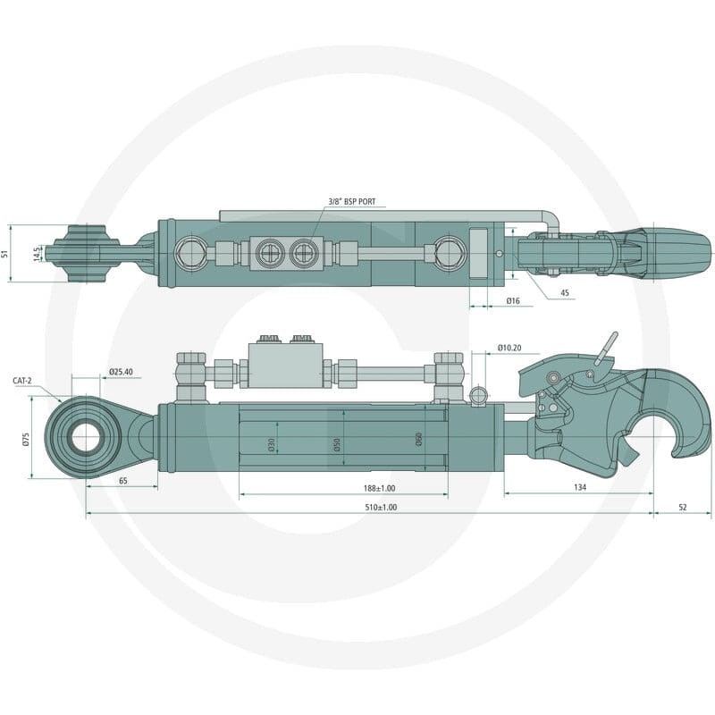 GRANIT Łącznik górny hydrauliczny 20010100 - Sklep PoltechParts