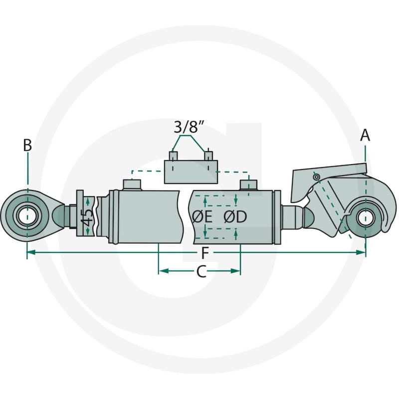GRANIT Łącznik górny hydrauliczny 20011256 - Sklep PoltechParts
