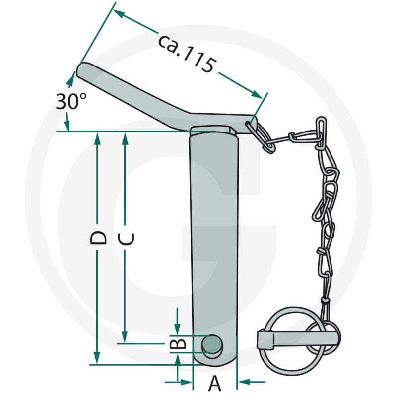 GRANIT Sworzeń łącznika dolnego 20012877 - Sklep PoltechParts