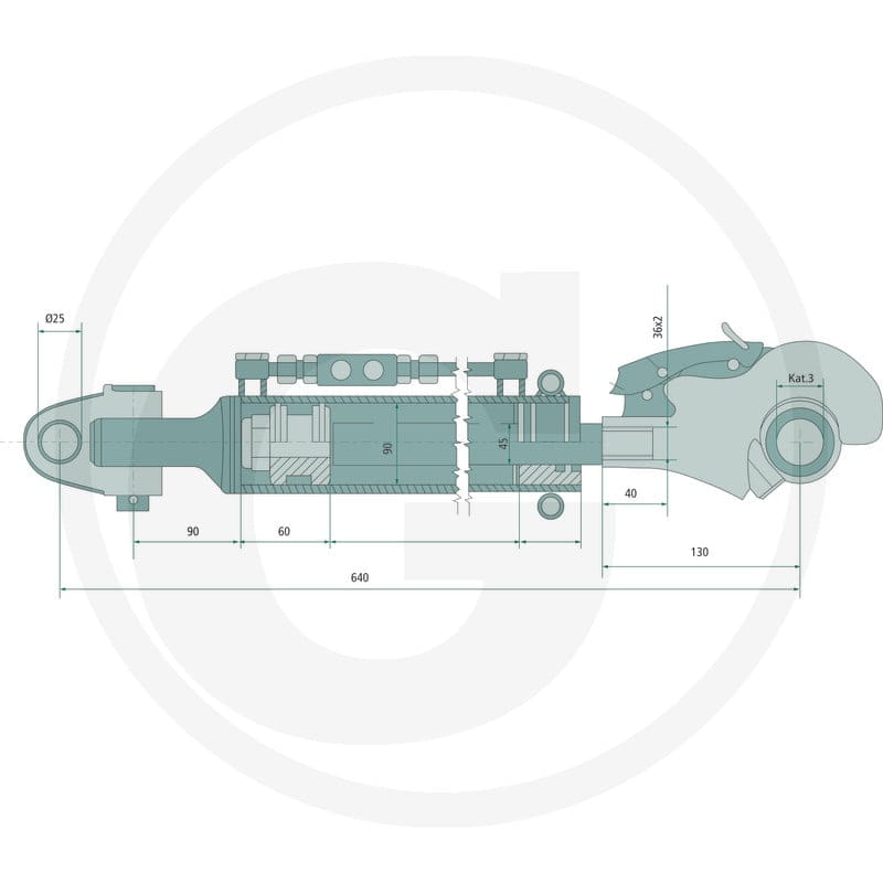 GRANIT Łącznik górny hydrauliczny 20018202 - Sklep PoltechParts