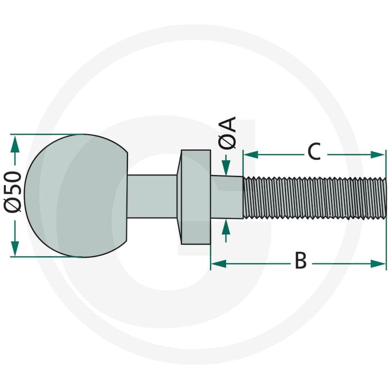 GRANIT Sworzeń kulowy 20000031 - Sklep PoltechParts