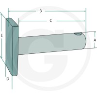 GRANIT Sworzeń łącznika górnego 20012006 - Sklep PoltechParts