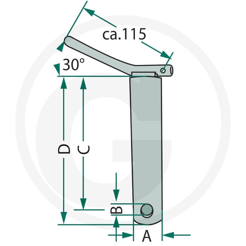 GRANIT Sworzeń łącznika górnego 20012124 - Sklep PoltechParts