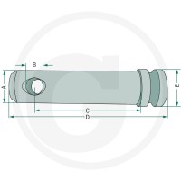 GRANIT Sworzeń łącznika górnego 20012797 - Sklep PoltechParts