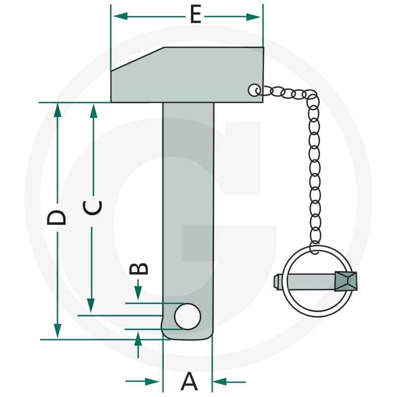 GRANIT Sworzeń łącznika górnego 20012841 - Sklep PoltechParts